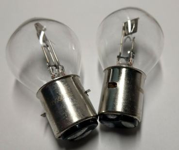 2 x S2 12V 35/35W BA20d Glühlampe Glühbirne Moped Motorrad Mofa