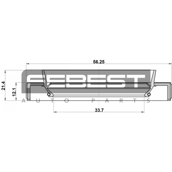 95HBY-35561221L FEBEST ÖLDICHTUNGEN